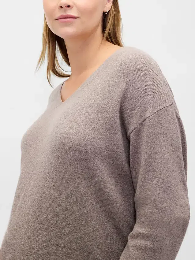 Maglione premaman CashSoft con scollo a V