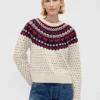 Maglione raglan a girocollo in misto cotone