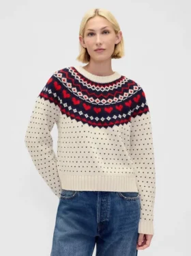 Maglione raglan a girocollo in misto cotone