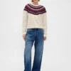 Maglione raglan a girocollo in misto cotone