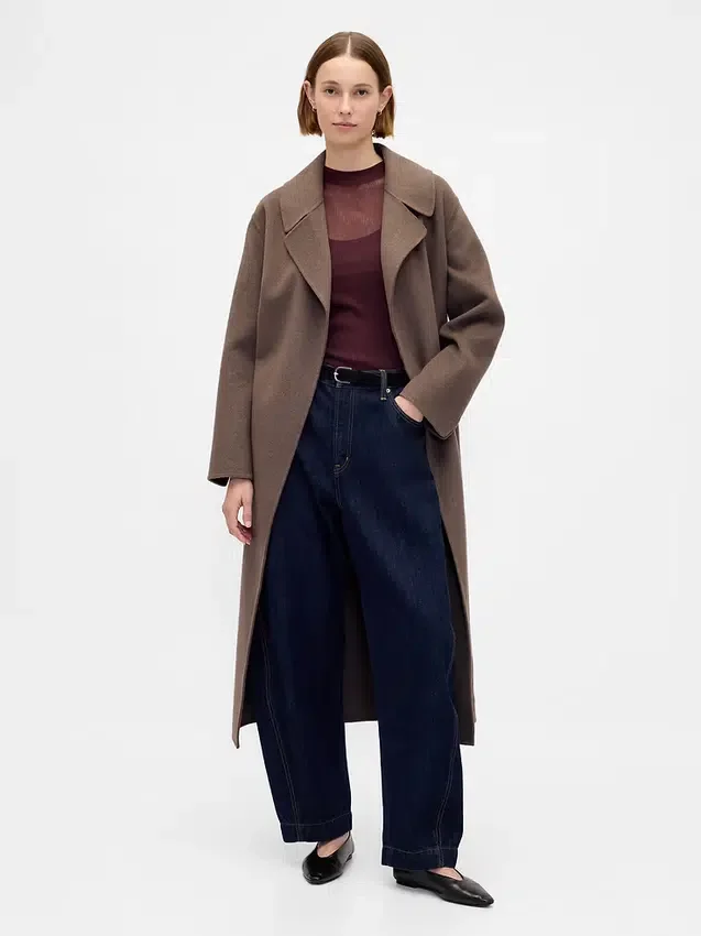 Maglione trasparente a collo alto