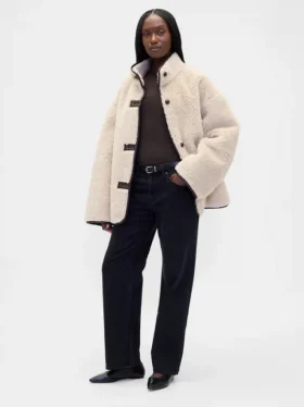 Maglione trasparente a collo alto