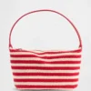 Mini borsa a righe lavorata all’uncinetto