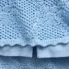 Mini gonna-maglione in cotone 100% con motivo pointelle