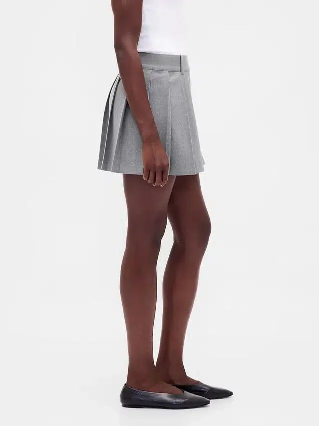 Mini gonna-pantaloncino a pieghe