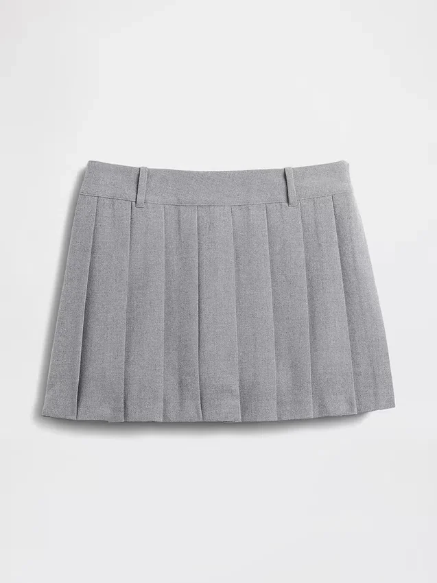 Mini gonna-pantaloncino a pieghe