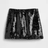 Mini gonna-pantaloncino con paillettes