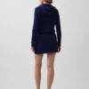 Mini gonna-pantaloncino in maglia a trecce 100% cotone