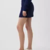 Mini gonna-pantaloncino in maglia a trecce 100% cotone