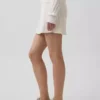 Mini gonna-pantaloncino in maglia a trecce 100% cotone