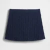 Mini gonna-pantaloncino in maglia a trecce 100% cotone