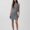 Mini gonna-pantaloncino in misto lino