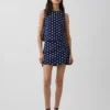 Mini gonna-pantaloncino in misto lino
