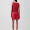 Mini gonna-pantaloncino in misto lino
