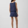 Mini gonna-pantaloncino in misto lino