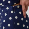 Mini gonna-pantaloncino in misto lino
