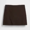 Mini gonna-pantaloncino in misto lino