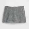 Mini gonna-pantaloncino in misto lino