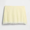 Mini gonna-pantaloncino in misto lino con bordi in pizzo