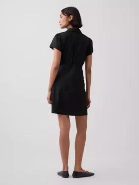 Miniabito a camicia con vita impero