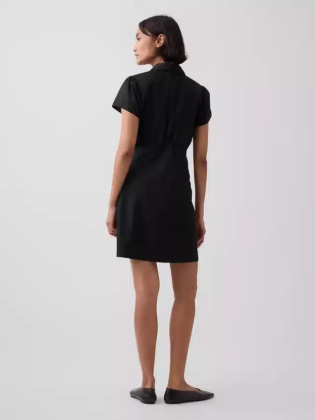 Miniabito a camicia con vita impero