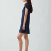Miniabito a camicia con vita impero