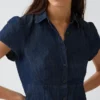 Miniabito a camicia con vita impero