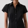 Miniabito a camicia con vita impero