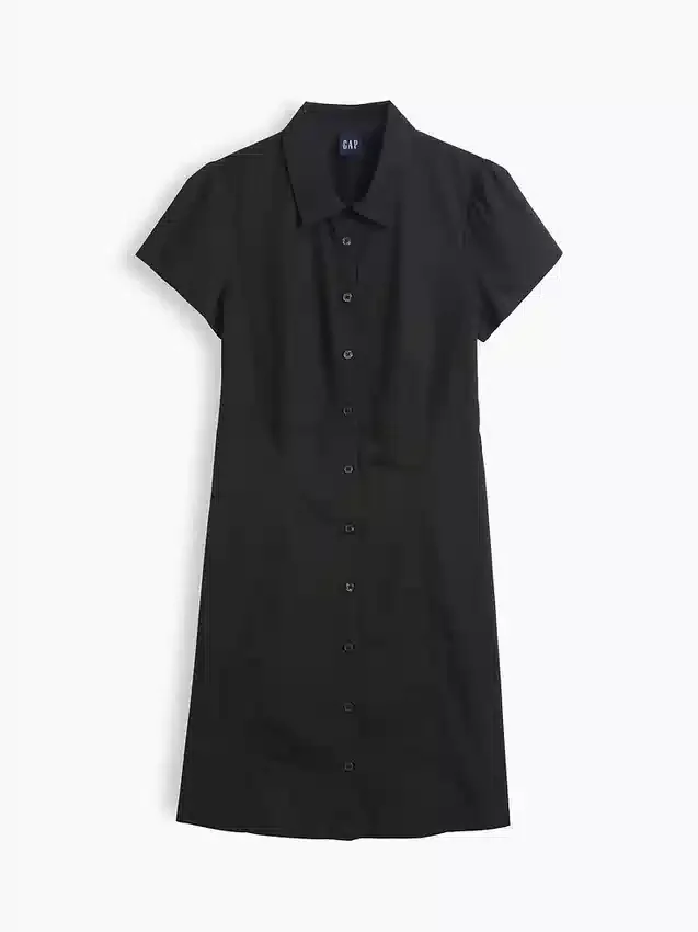 Miniabito a camicia con vita impero