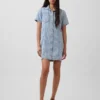Miniabito a camicia in denim morbidissimo