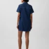 Miniabito a camicia in denim morbidissimo