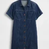Miniabito a camicia in denim morbidissimo