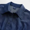 Miniabito a camicia plissettato