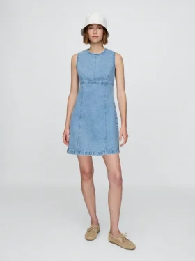 Miniabito a tubino in denim