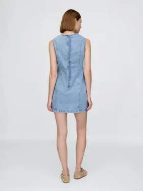 Miniabito a tubino in denim