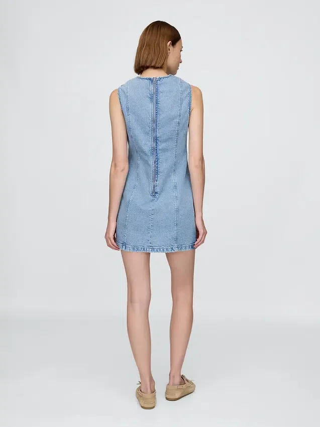 Miniabito a tubino in denim