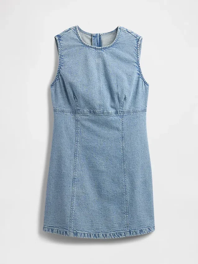 Miniabito a tubino in denim