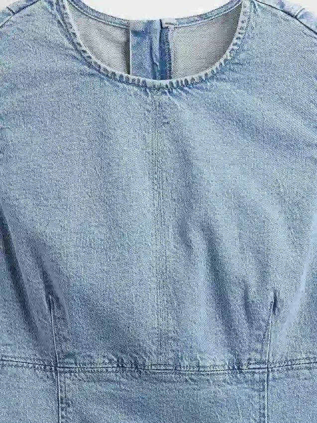 Miniabito a tubino in denim