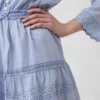 Miniabito con bordi in pizzo