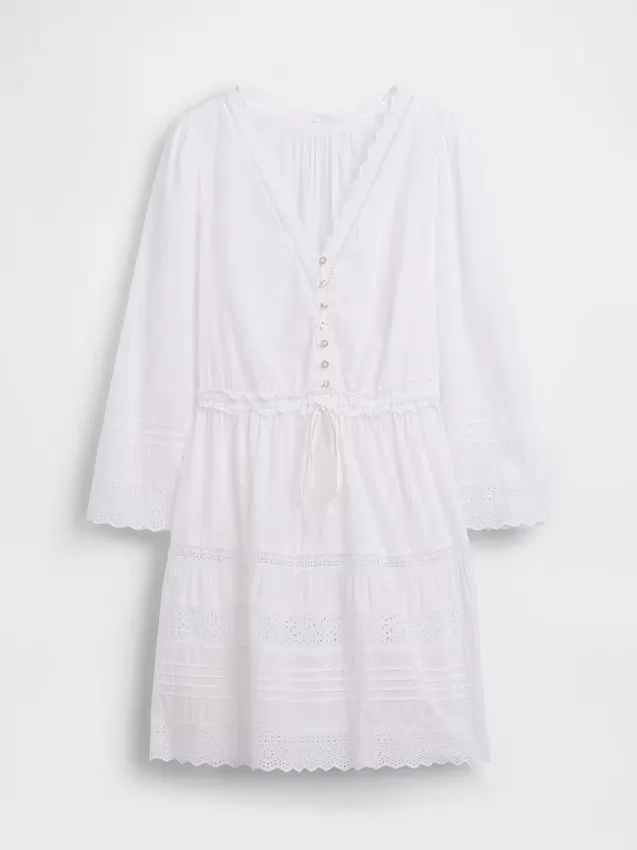 Miniabito con bordi in pizzo