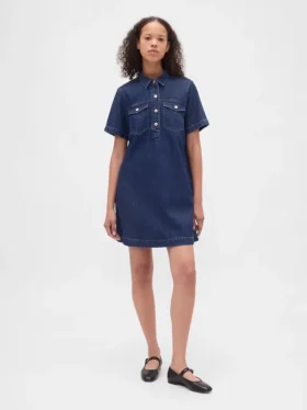 Miniabito in denim ultra morbido