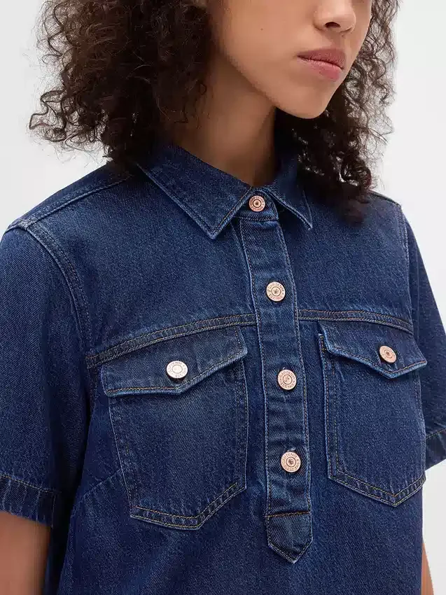 Miniabito in denim ultra morbido