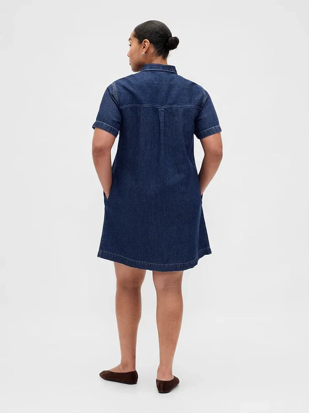Miniabito in denim ultra morbido