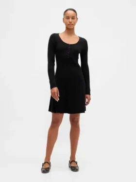 Miniabito in maglia a costine CashSoft