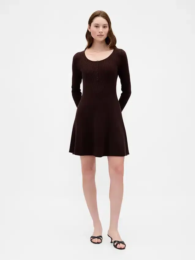 Miniabito in maglia a costine CashSoft