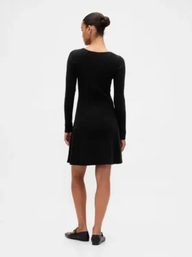 Miniabito in maglia a costine CashSoft