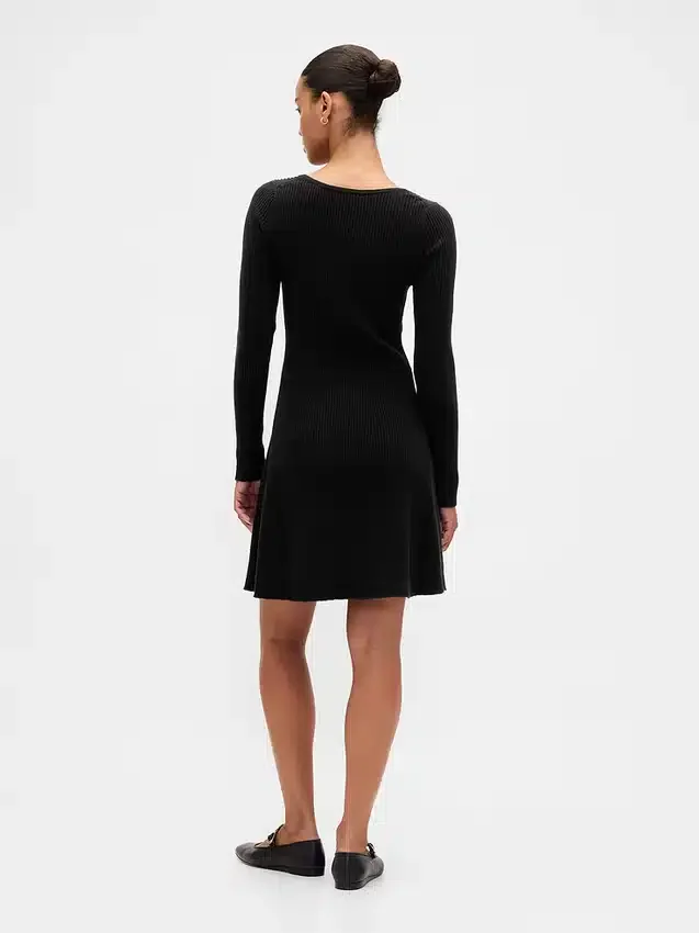 Miniabito in maglia a costine CashSoft