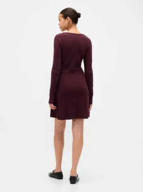 Miniabito in maglia a costine CashSoft