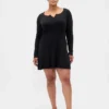 Miniabito in maglia a costine CashSoft