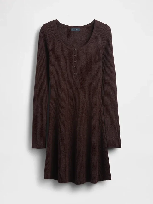 Miniabito in maglia a costine CashSoft